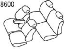 アルティナ スタンダード シートカバー(ブラック)ウェイク LA700S 8600 Artina 車種専用設計 シート_画像5