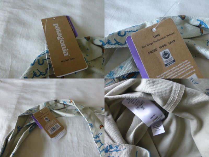 未使用!! タグ付!! FA18モデル Market Tote Fun Hogs ファン フォグ マーケットトート ペリカン パタゴニア PATAGONIA patagonia_画像10