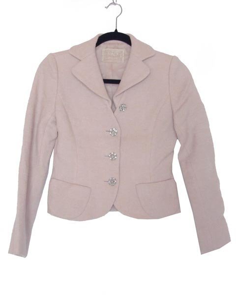 極美品　FOXEY ジャケット　ピンクベージュ　38 フォクシー フォクシー FOXEY ピンク ジャケット 38