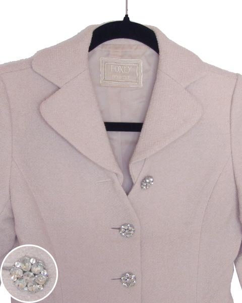 極美品　FOXEY ジャケット　ピンクベージュ　38 フォクシー 極美品 FOXEY ジャケット ピンクベージュ 38 フォクシー July