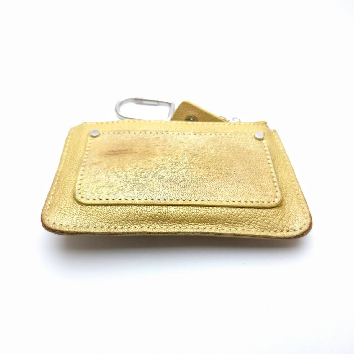 ジミーチュウ JIMMY CHOO ゴールド コインケース 中古・古着通販】JIMMY CHOO (ジミーチュウ) コインケース