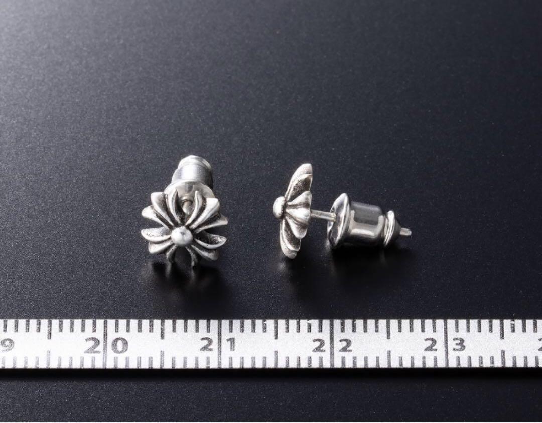 新品 シルバー925 ピアス クロス 十字架 キャッチ付 両耳 匿名配送 001_画像4