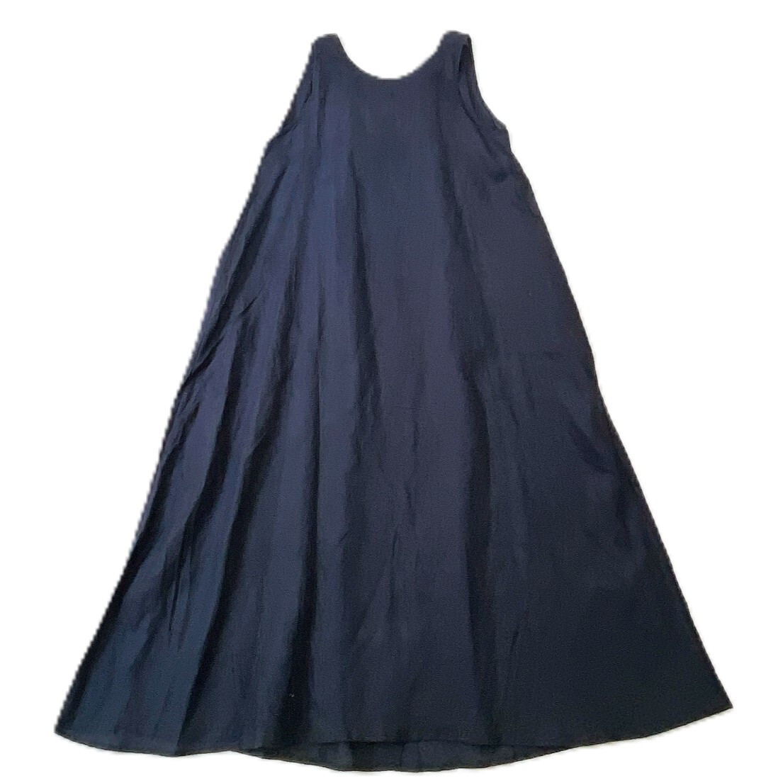 ZelalSports ゼラールスポーツ ワンピース ノースリーブ リネン 9 M ネオビー 大人可愛い ロング フレア 楽ちんおしゃれ 無地 ☆136ｙ_画像1