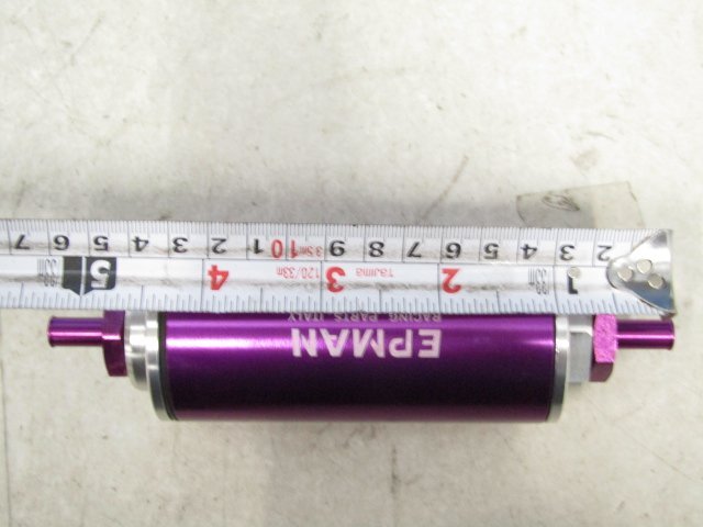 [74L+EE1] EPMAN ユニバーサル アルミ高流量燃料インラインガソリンフィルター※未チェック品_画像5