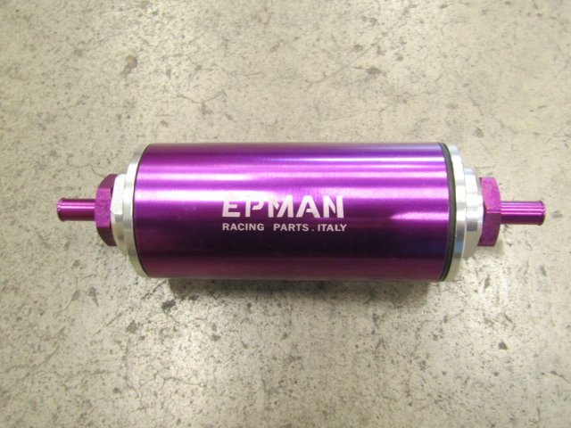 [74L+EE1] EPMAN ユニバーサル アルミ高流量燃料インラインガソリンフィルター※未チェック品_画像1