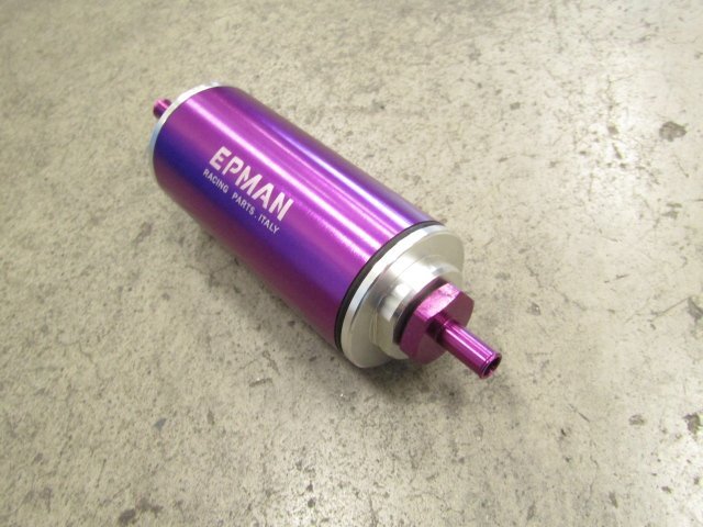 [74L+EE1] EPMAN ユニバーサル アルミ高流量燃料インラインガソリンフィルター※未チェック品_画像2