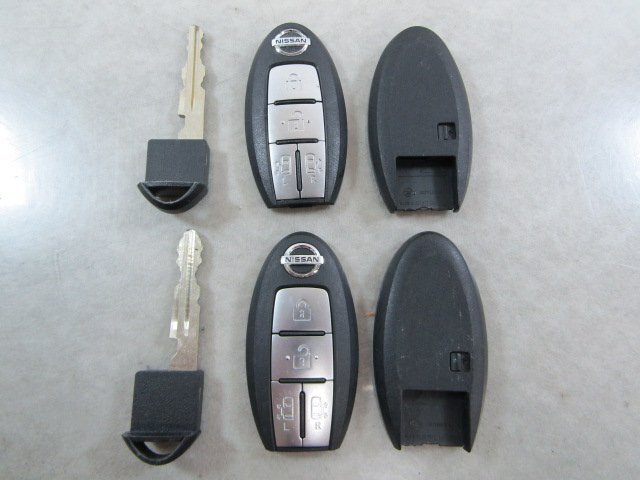 [42L:C4] 日産純正 スマートキー キーレス 4ボタン 2個セット [007YUUL0454]【送料 全国一律 430円】_画像3