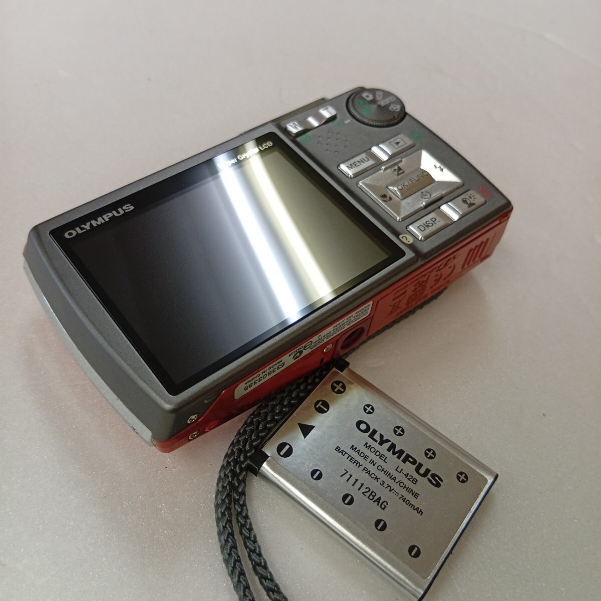  прекрасный товар * Olympus Olympus u830 компактный цифровой фотоаппарат аккумулятор имеется 