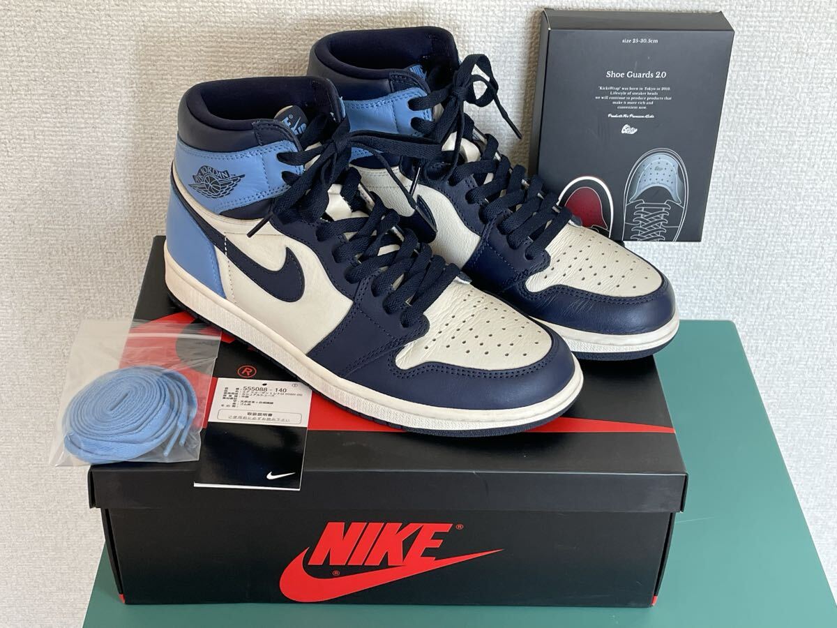AIR JORDAN 1 RETRO HIGH OG "OBSIDIAN" 555088-140 (セイル/ユニバーシティブルー/オブシディアン)