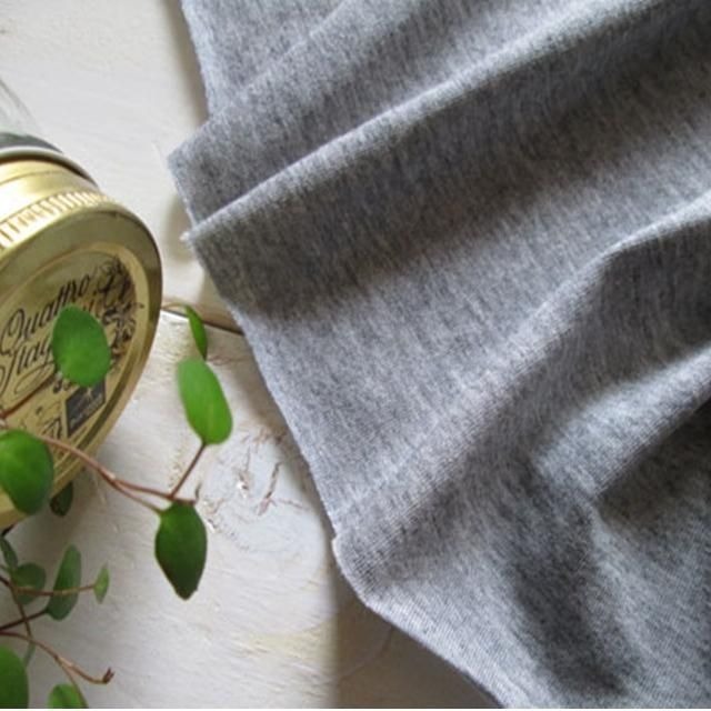 ■0.5m■延長可能■綿モダールニット◇グレー杢_画像1