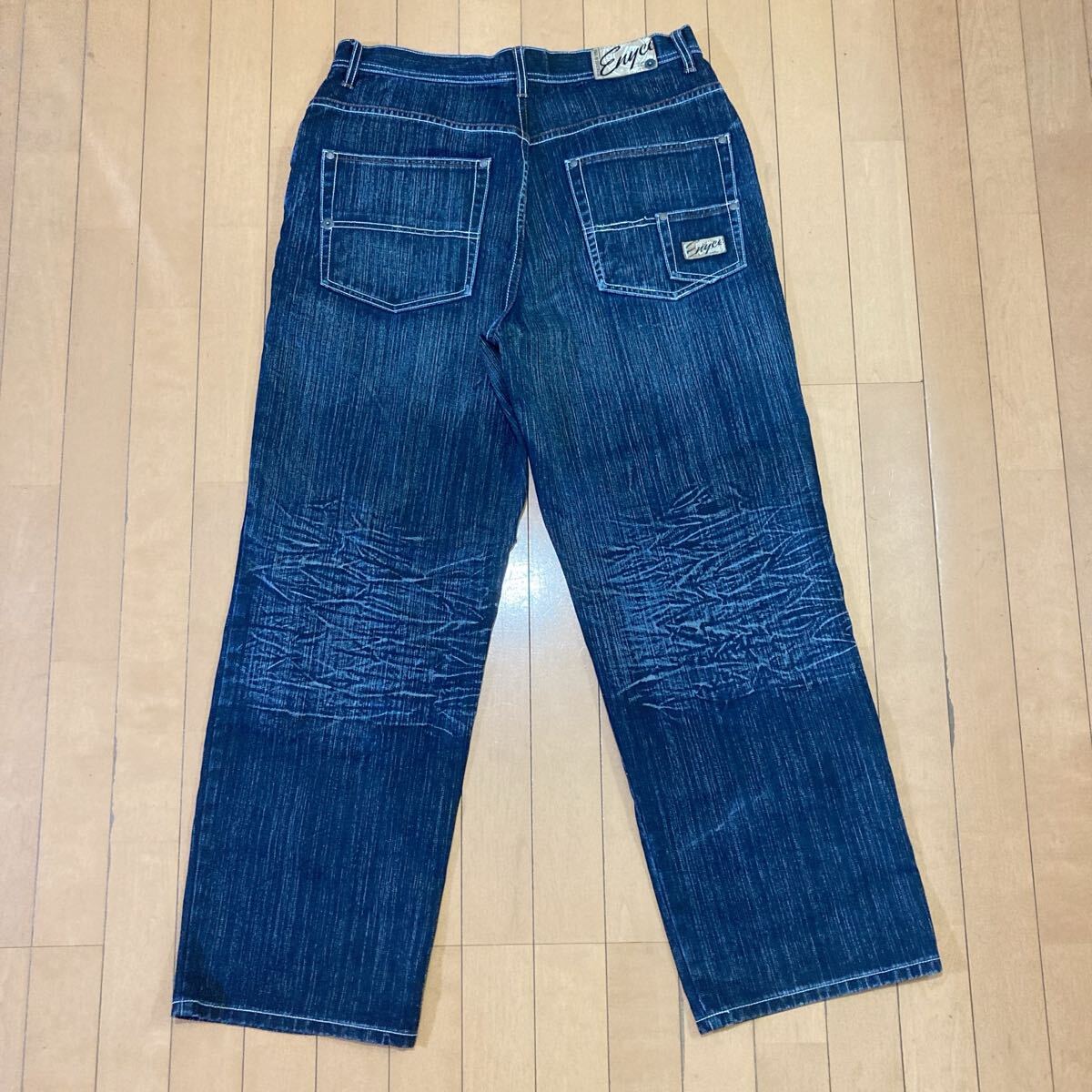 @*w様 ENYCE エニーチェ バギー デニム 極太 B系 HIPHOP bb 美品】90s ENYCE エニーチェ バギーデニム 極太 y2k HIPHOP B系