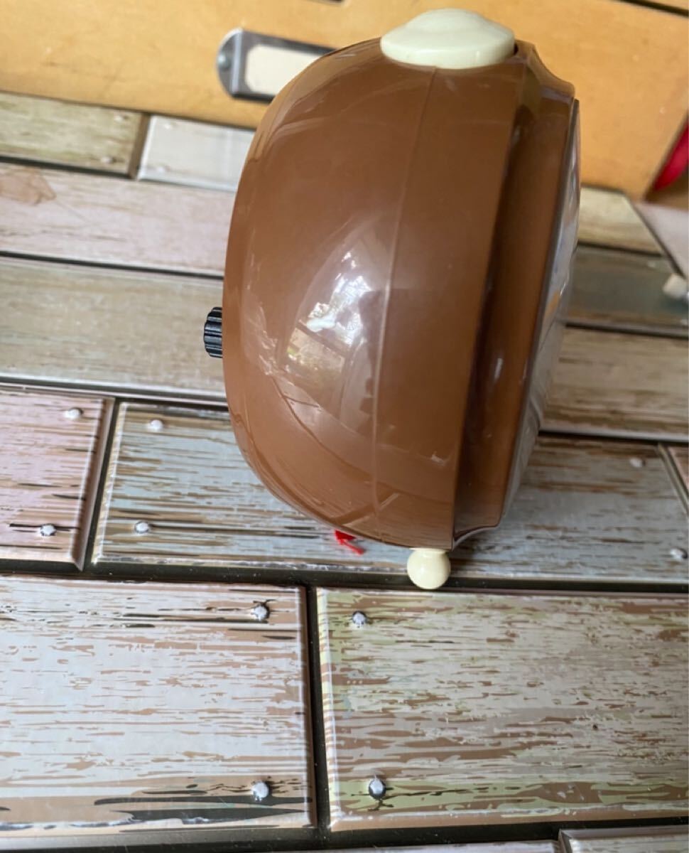 レア ダルトン ボノックス BONOX 置時計 時計 ブラウン 希少  目覚まし時計 チョコカラー 昭和レトロ オブジェ アンティーク_画像3