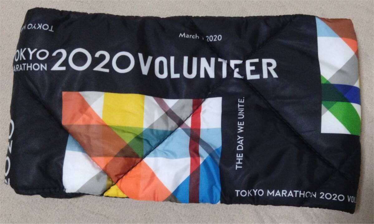▼東京マラソン 2020 ネックウォーマー ボランティア 非売品 ランナー トレーニング レース ジョギング ジムストレッチ 筋トレ_画像3