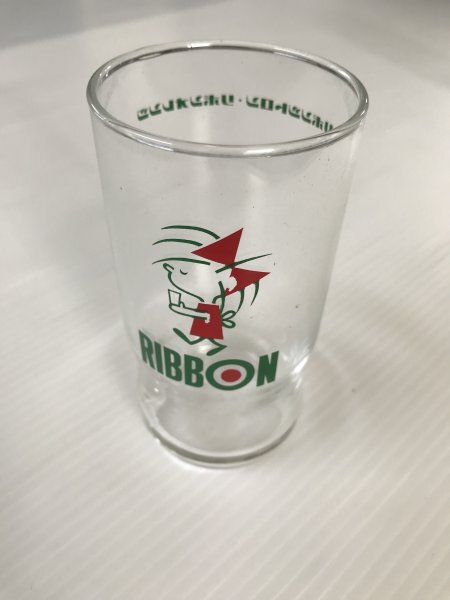 当時物　未使用　デッドストック　特製リボングラス　2個入り　サッポロビール　リボンシトロン　リボンオレンジ　コップ　　TB640_画像5