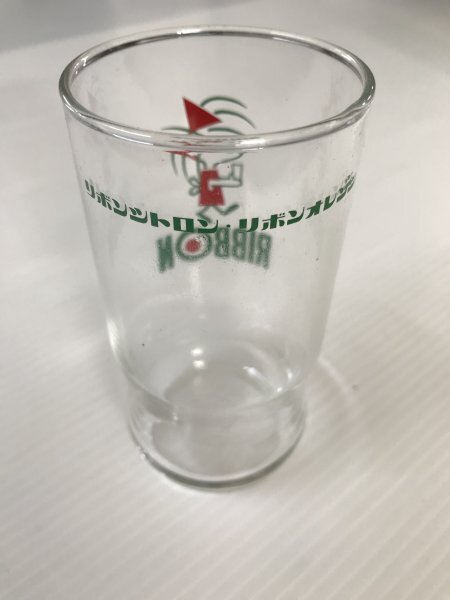 当時物　未使用　デッドストック　特製リボングラス　2個入り　サッポロビール　リボンシトロン　リボンオレンジ　コップ　　TB640_画像6