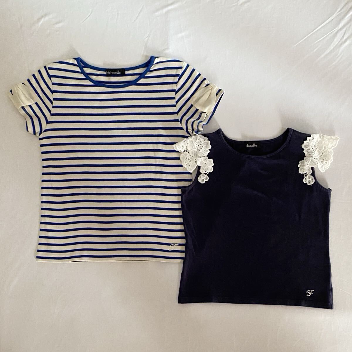 feefossette フィフォセット　半袖Ｔシャツ２枚セット　まとめ売り　サイズ１５０（１４０）　JENNI_画像1