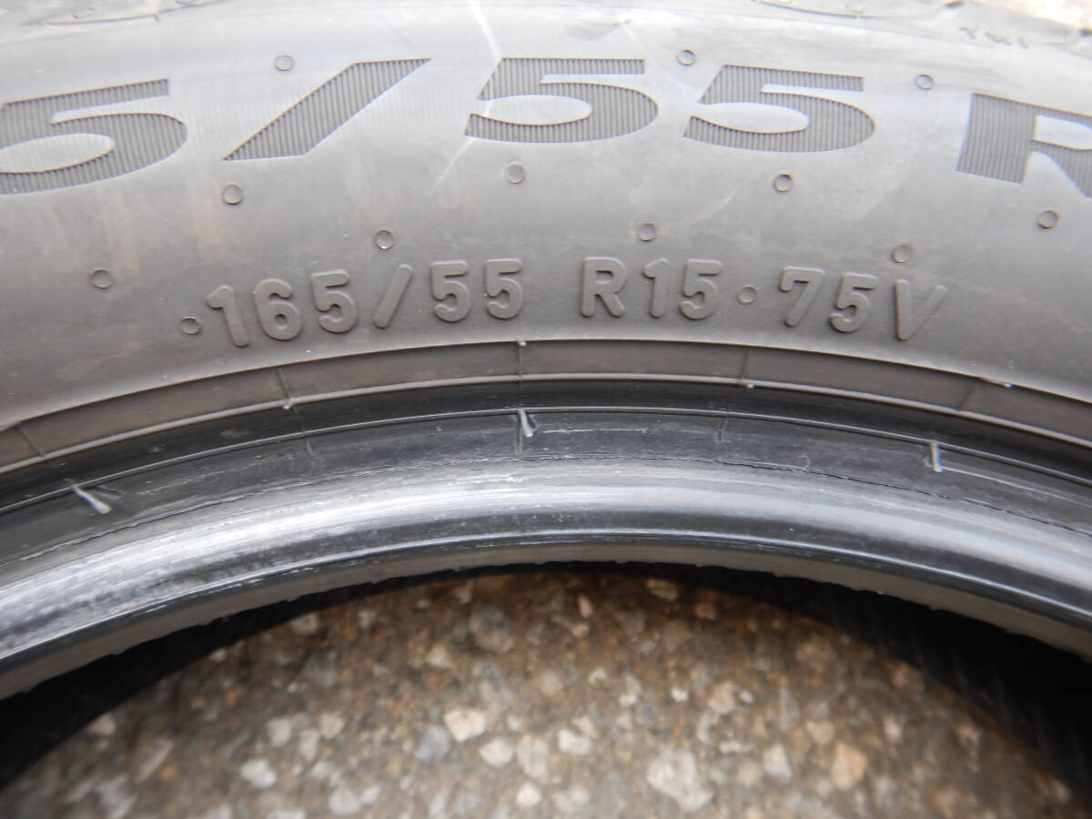 ★PIRELLI POWERGY 夏タイヤ★165/55R15 75V 残り溝:7部山(5mm以上) シワ、小キズ、片べり等あり 2022年 4本 _画像8