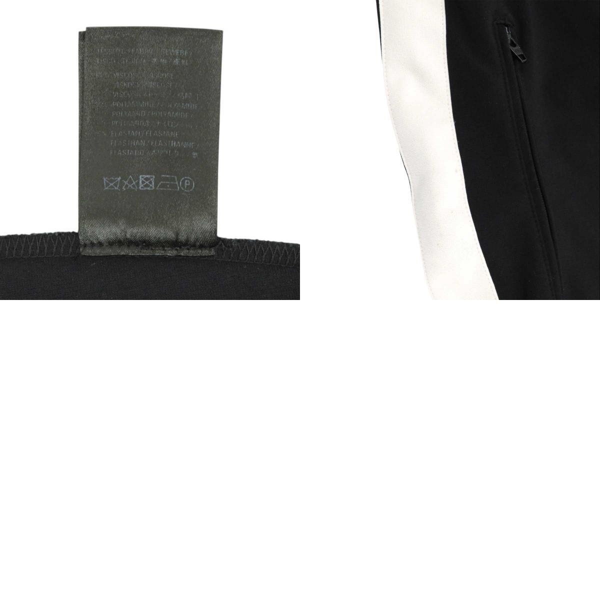 バレンシアガ ロゴ プリント サイドライン トラックパンツ レディース ブラック ホワイト BALENCIAGA 中古 【アパレル・小物】_画像10