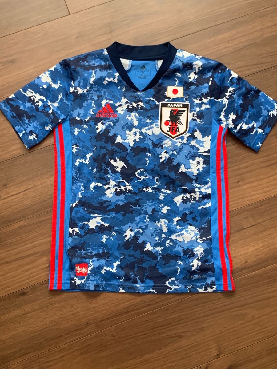 【中古品】160センチ　サッカー日本代表　ユニフォーム② 子ども用_画像1