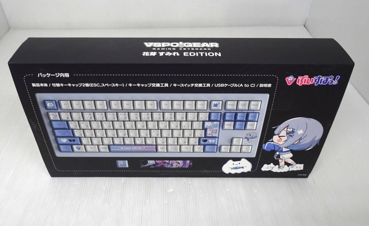 VSPO!GEAR ぶいすぽっ! ゲーミングキーボード 花芽すみれ EDITION