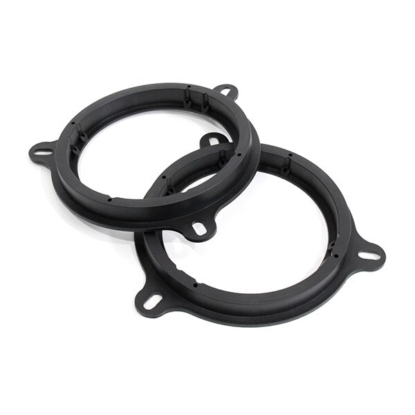 ю スズキ アルトラパン HE21S H14/1～H20/11 スピーカー 17cm用 インナーバッフルボード フロント 左右セット 2個 ABS材 ブラック_画像1