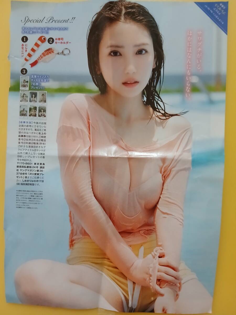 沢口愛華チェキサイン入り ヤンマガ ヤングマガジン 沢口愛華☆直筆サイン入りチェキ応募券☆ヤングマガジン③