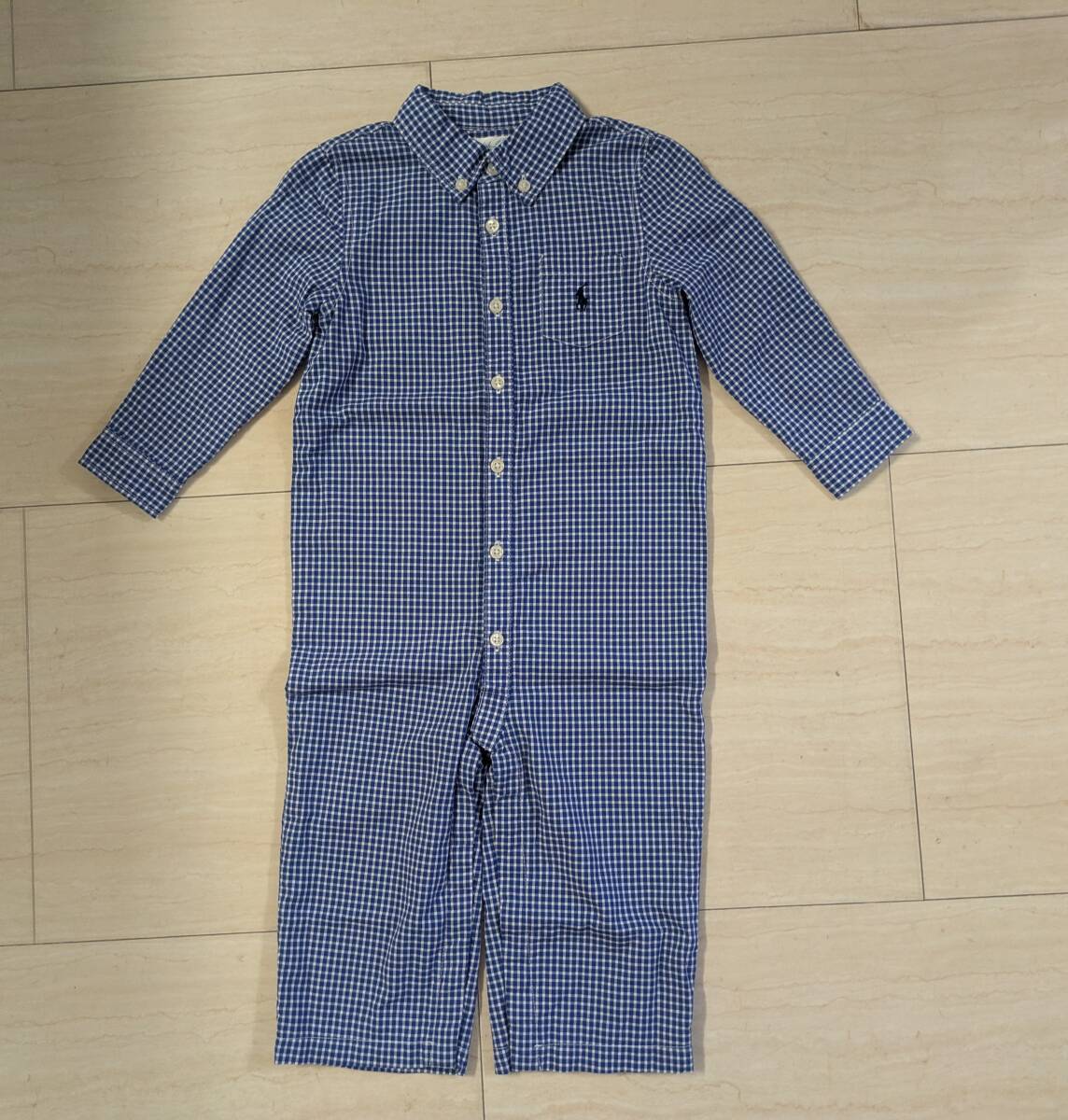 著用少　ラルフローレン　ロンパース　つなぎ　サイズ80