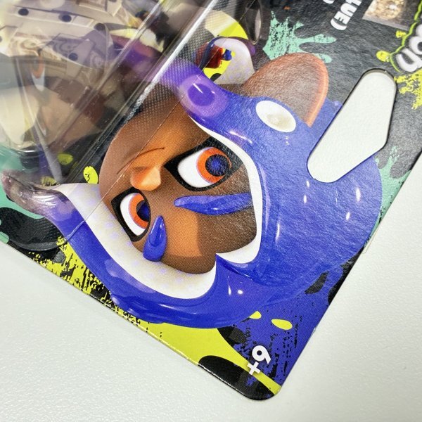 M7553 ●新品 ※台紙折れあり 未開封 即決●amiibo オクトリング ブルー (アミーボ スプラトゥーン 青) ●Splatoon / Octoling Blue_画像4