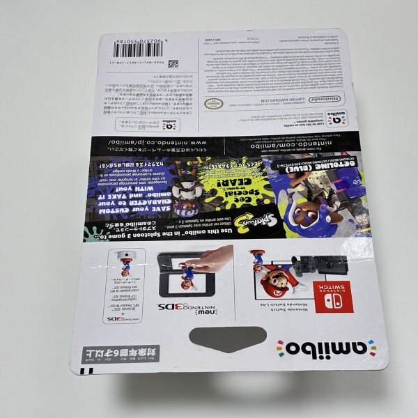 M7553 ●新品 ※台紙折れあり 未開封 即決●amiibo オクトリング ブルー (アミーボ スプラトゥーン 青) ●Splatoon / Octoling Blue_画像10