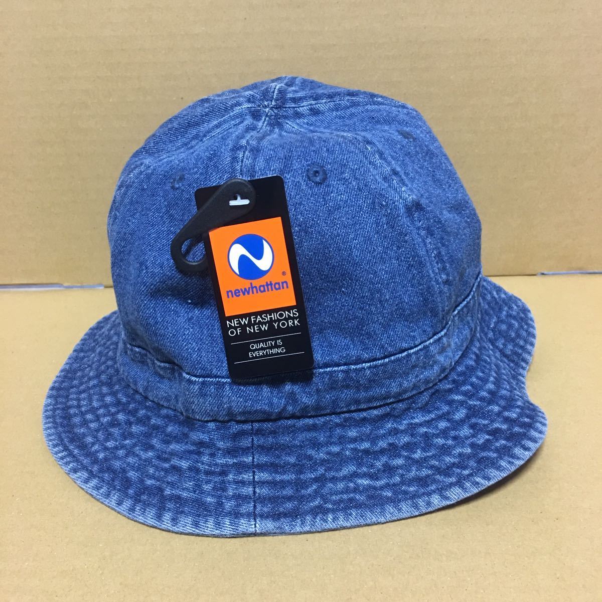 NEWHATTAN メトロハット ダークブルー L/XLサイズ デニムハット ニューハッタン 帽子★_画像1