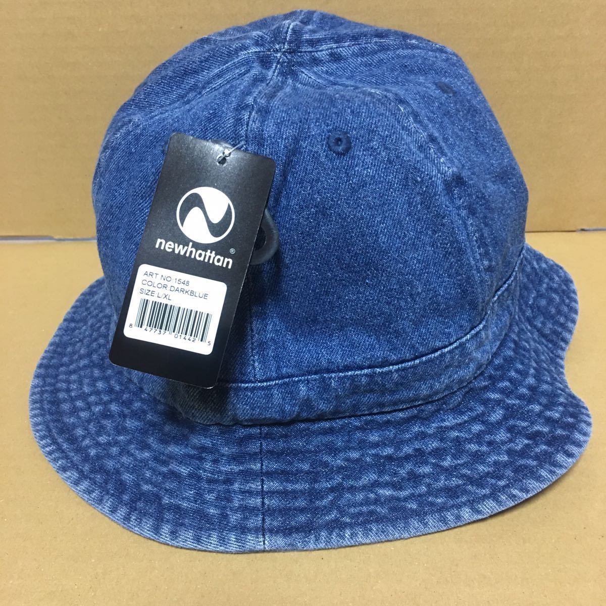 NEWHATTAN メトロハット ダークブルー L/XLサイズ デニムハット ニューハッタン 帽子★_画像2