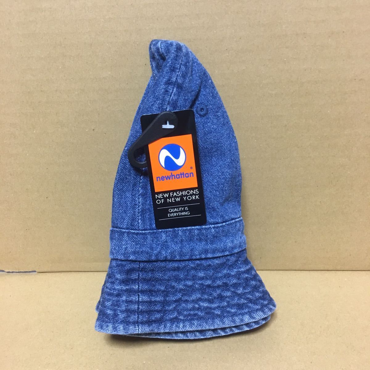 NEWHATTAN メトロハット ダークブルー L/XLサイズ デニムハット ニューハッタン 帽子★_画像5