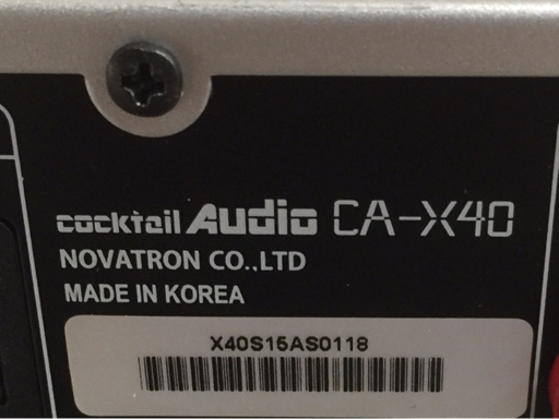 Cocktail Audio ca-x40 CD HDDプレーヤー ネットオーディオ 通電確認(rèn)済み 現(xiàn)狀品 説明書 リモコン 電源コード付き