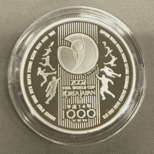 2002FIFAワールドカップ記念貨幣 送料360円 2002 FIFAワールドカップ 記念貨幣 1000円銀花柄