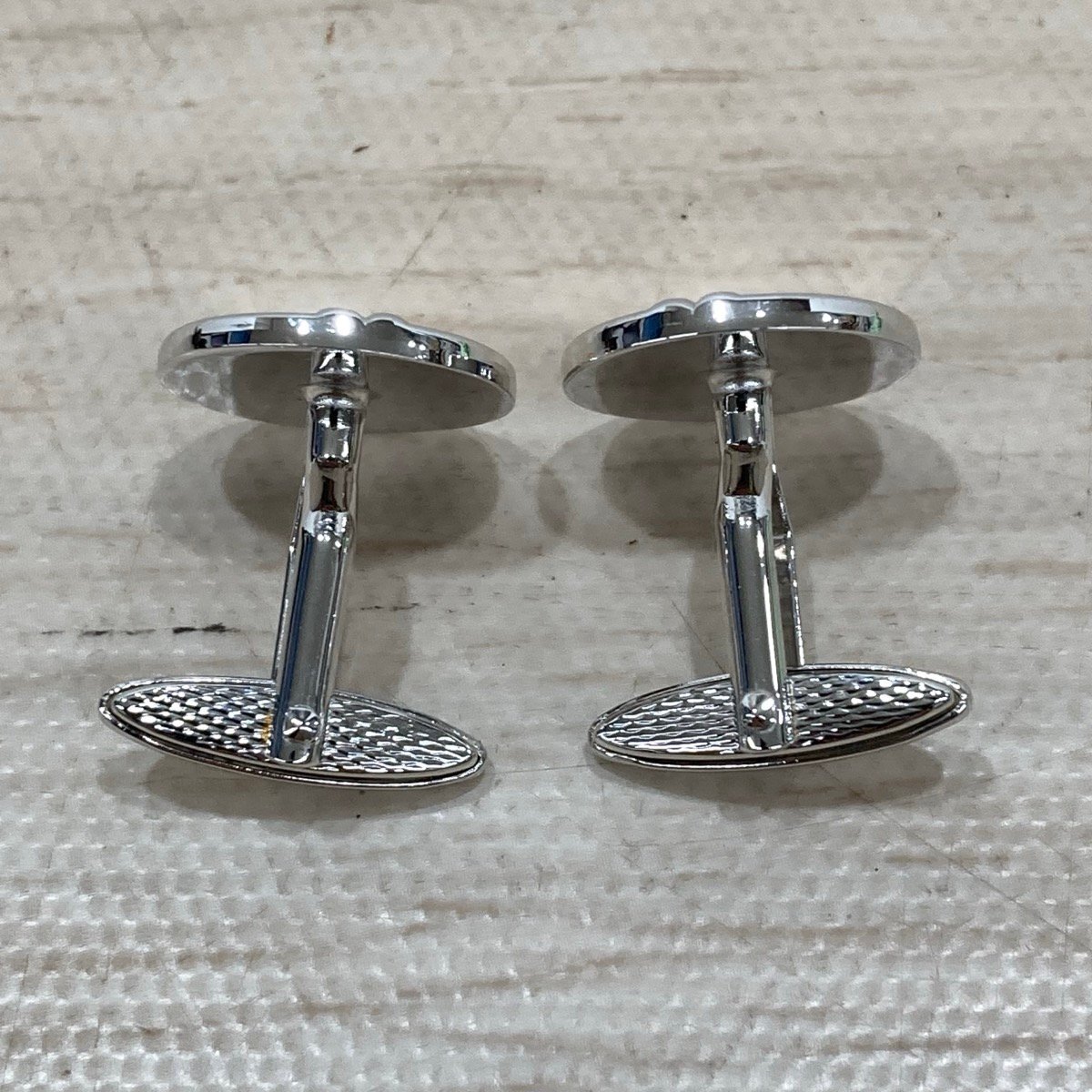 Dunhill ダンヒル カフス カフリンクス カフスボタン シルバー×ゴールドカラー[D7491]
