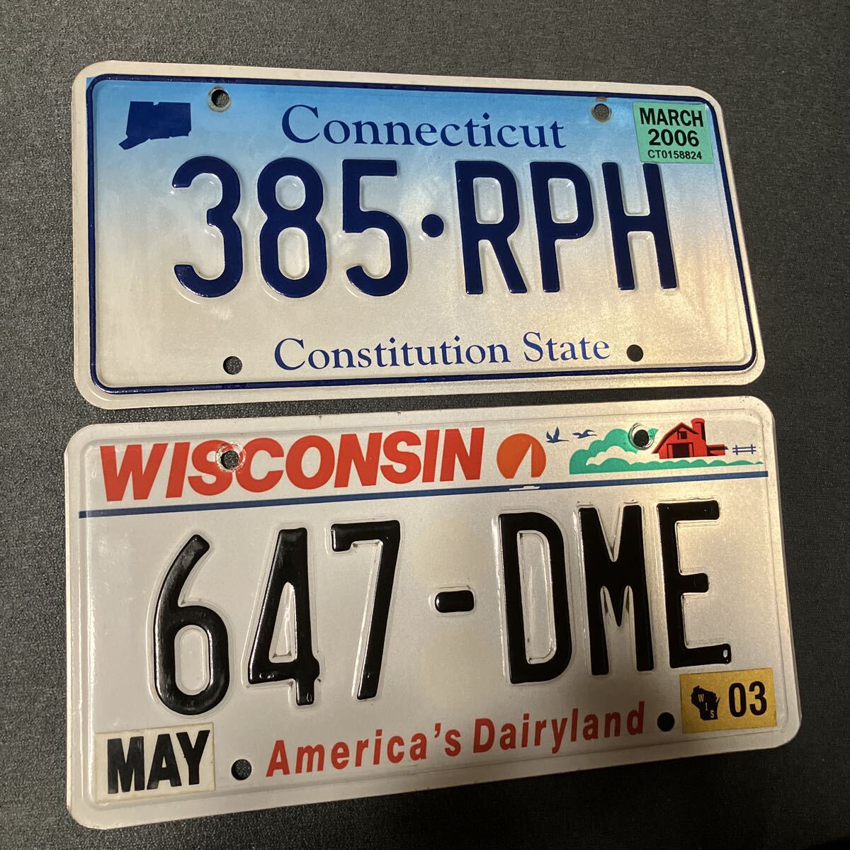  America номерная табличка wis темно синий sin коннектор chi cut 2 листов 