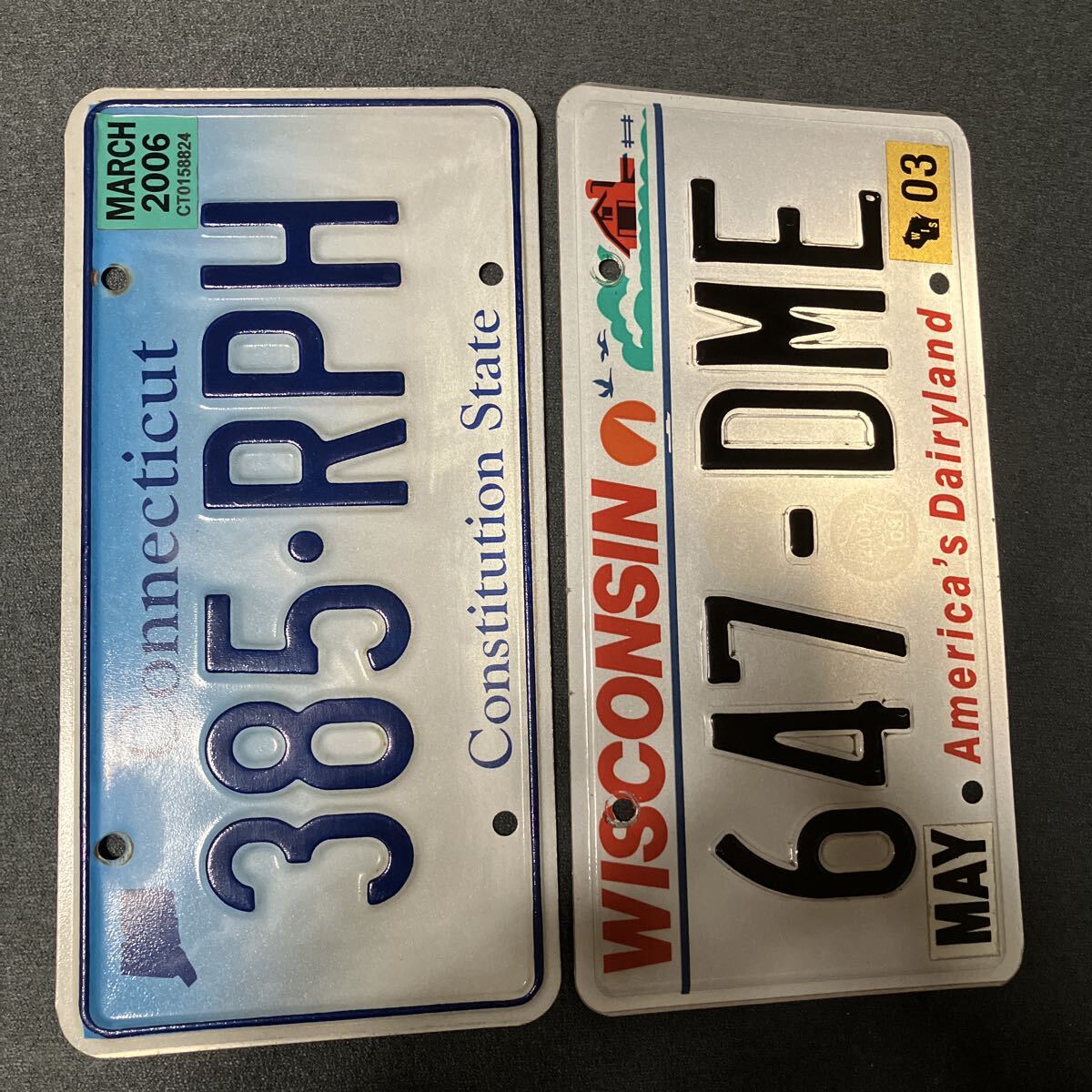  America номерная табличка wis темно синий sin коннектор chi cut 2 листов 