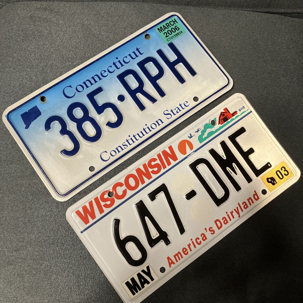  America номерная табличка wis темно синий sin коннектор chi cut 2 листов 