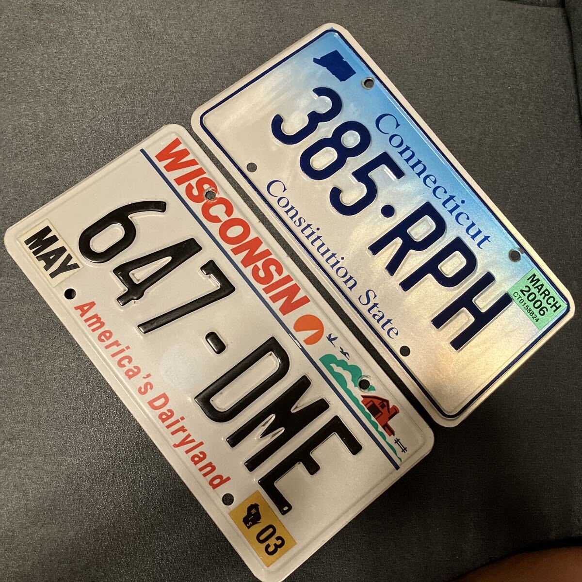  America номерная табличка wis темно синий sin коннектор chi cut 2 листов 