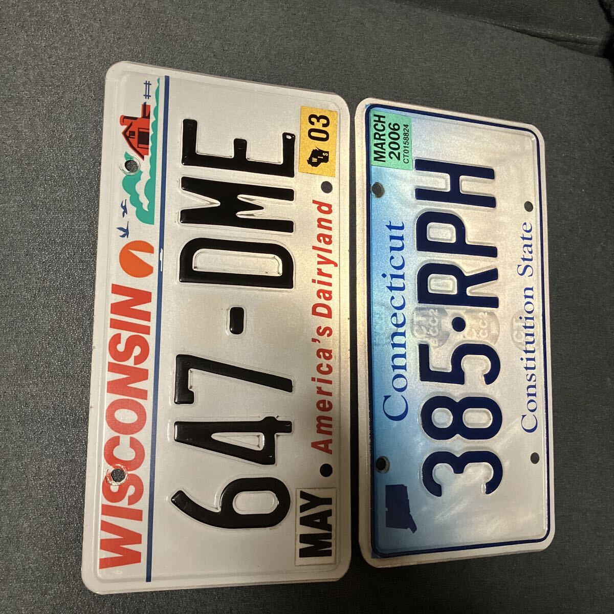  America номерная табличка wis темно синий sin коннектор chi cut 2 листов 