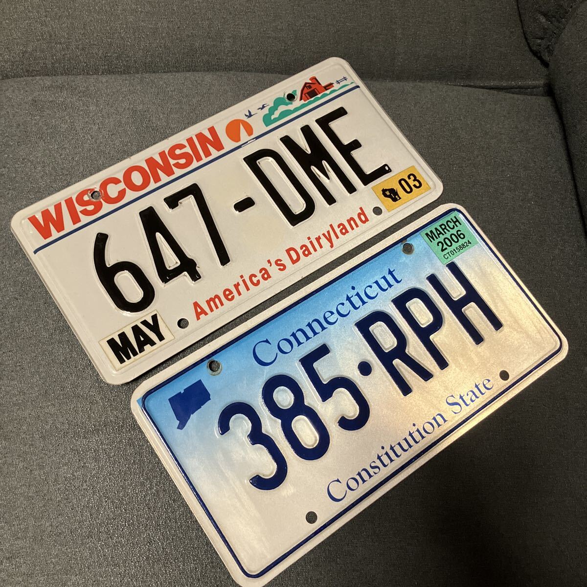  America номерная табличка wis темно синий sin коннектор chi cut 2 листов 