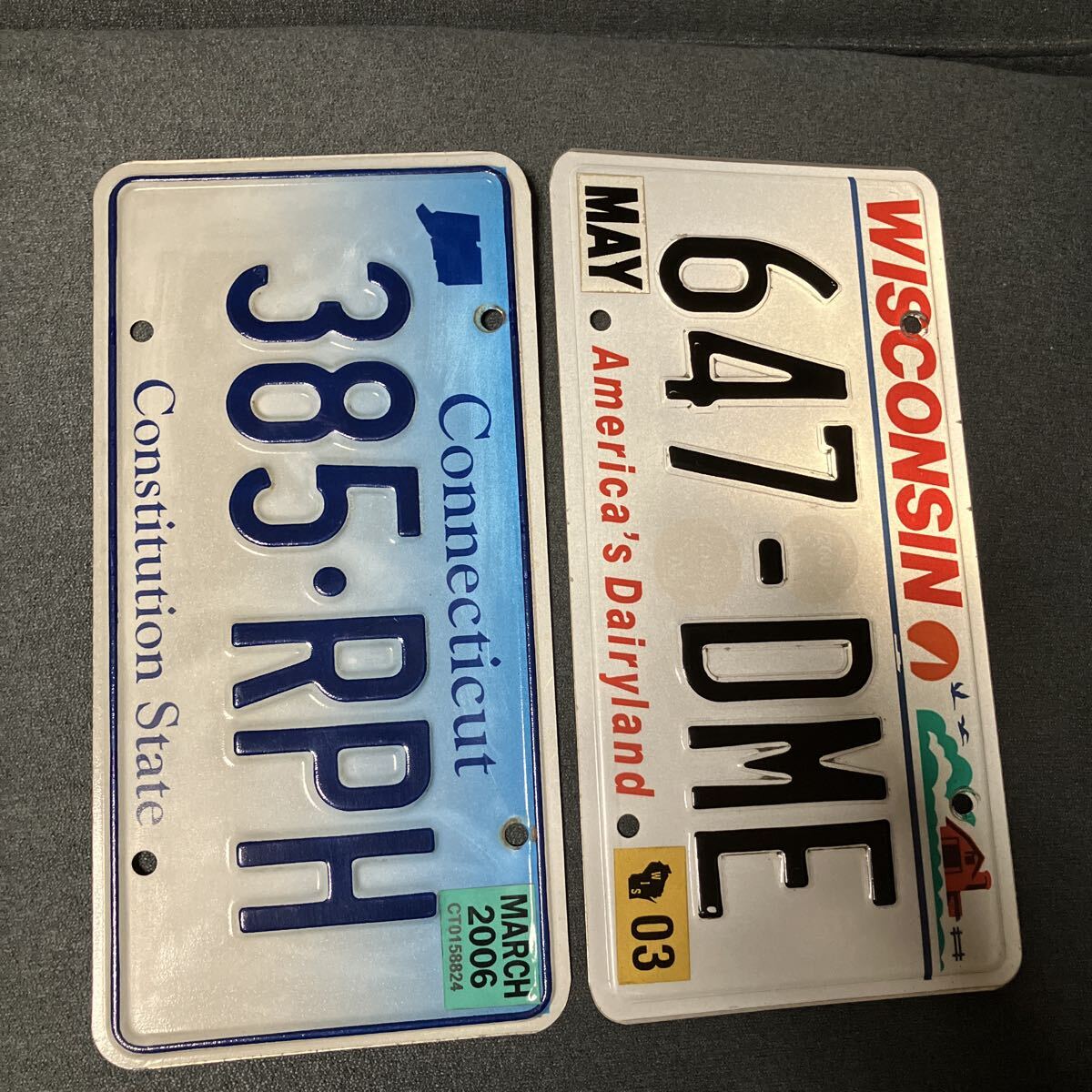  America номерная табличка wis темно синий sin коннектор chi cut 2 листов 