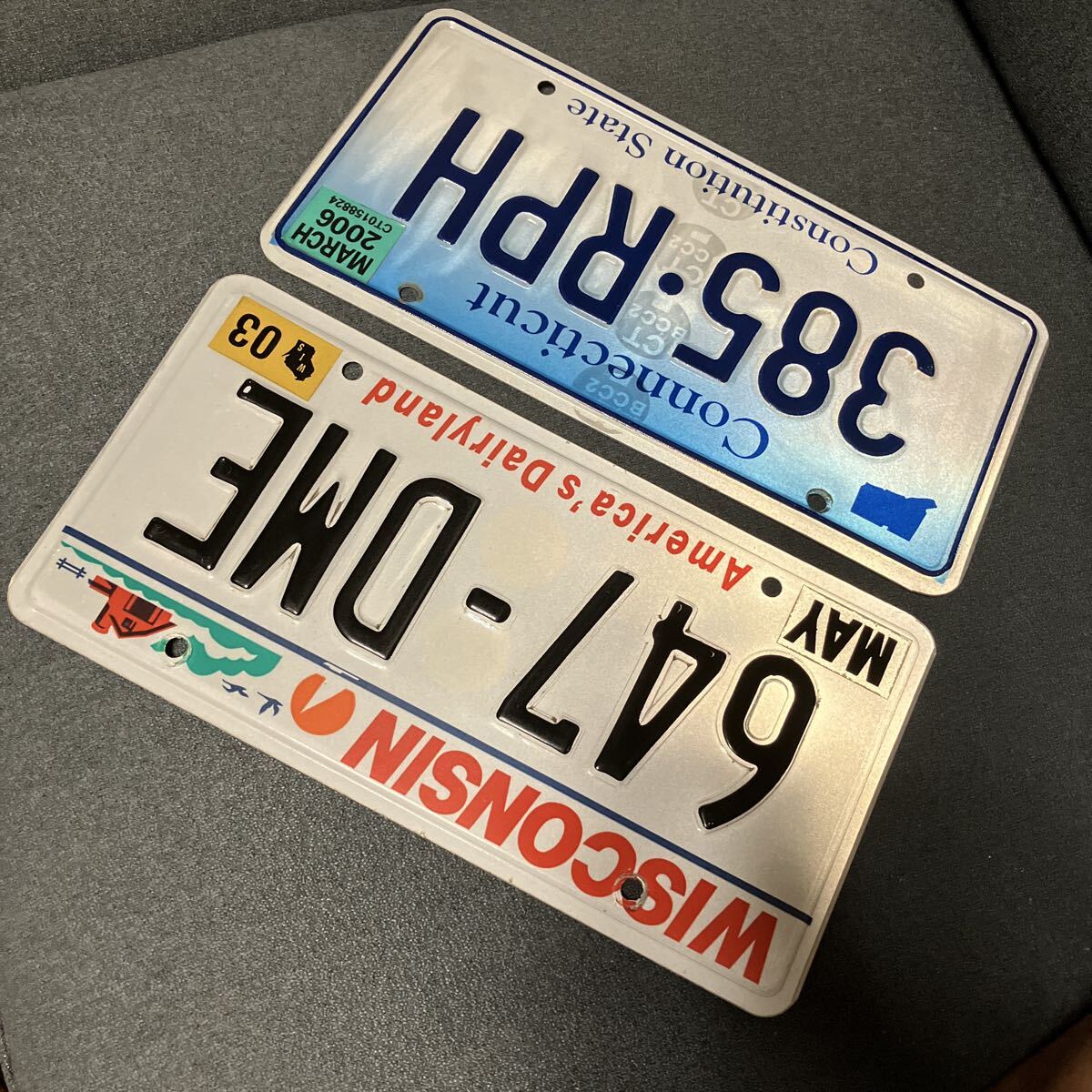  America номерная табличка wis темно синий sin коннектор chi cut 2 листов 