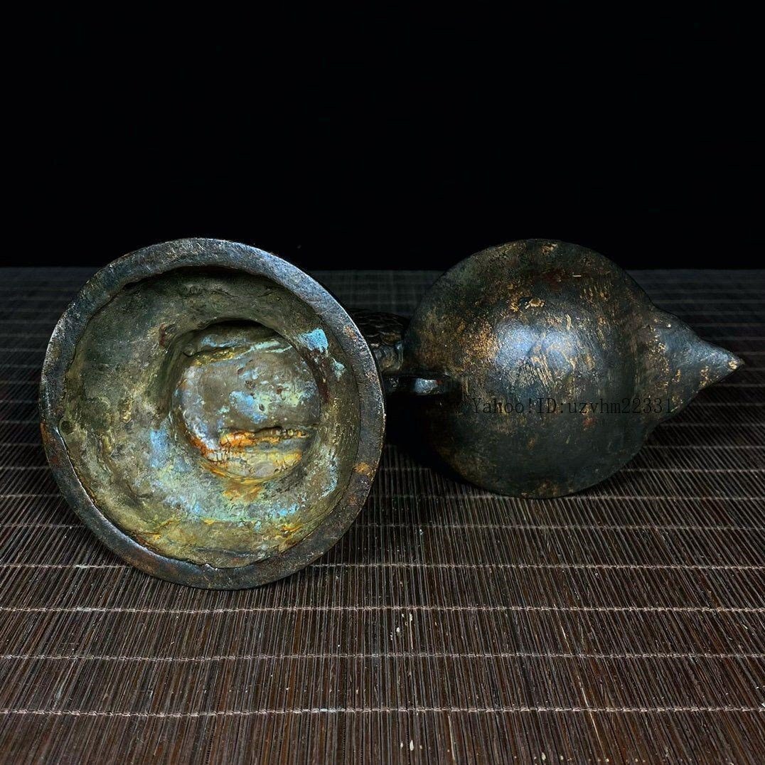 銅器 鳳凰油灯 家庭装飾 工芸品 美術品 置物