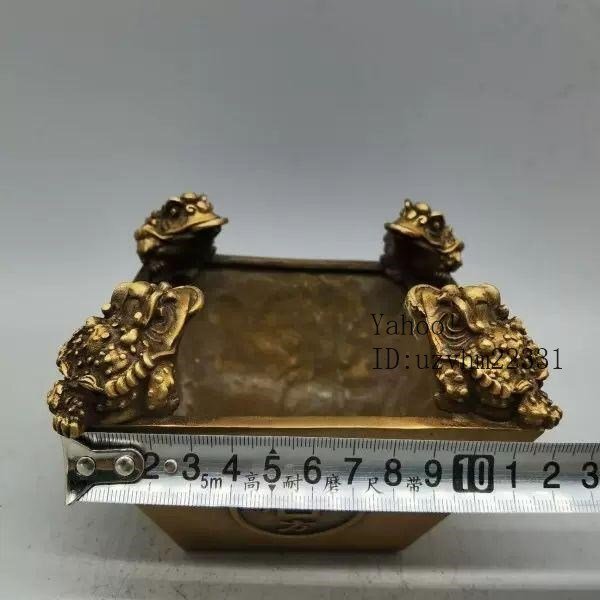 金蟾銅斗 開運 招財 装飾品 工芸品美術品 置物