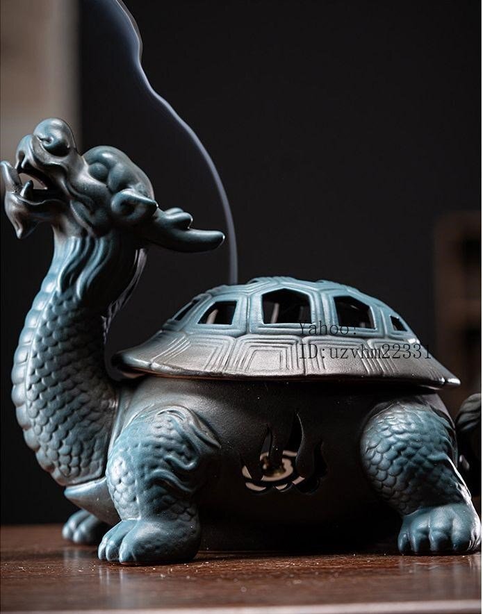 竜亀香炉 鎮宅 辟邪 開運 風水 招財 工芸品 美術品 置物 新発売】 開運 辟邪 鎮宅 竜亀香炉 風水 置物 美術品 工芸品