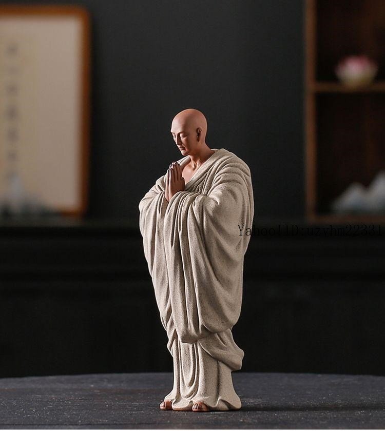 紫砂 布施小僧 茶道具 工芸品 美術品 置物 紫砂 布施小僧 茶道具 工芸品 美術品 置物