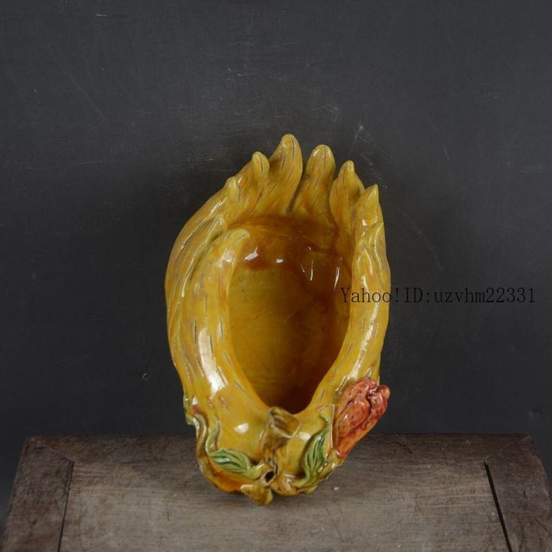 景徳鎮 陶磁器 仏の手 ペン洗い 書道具 文房具 工芸品 美術品