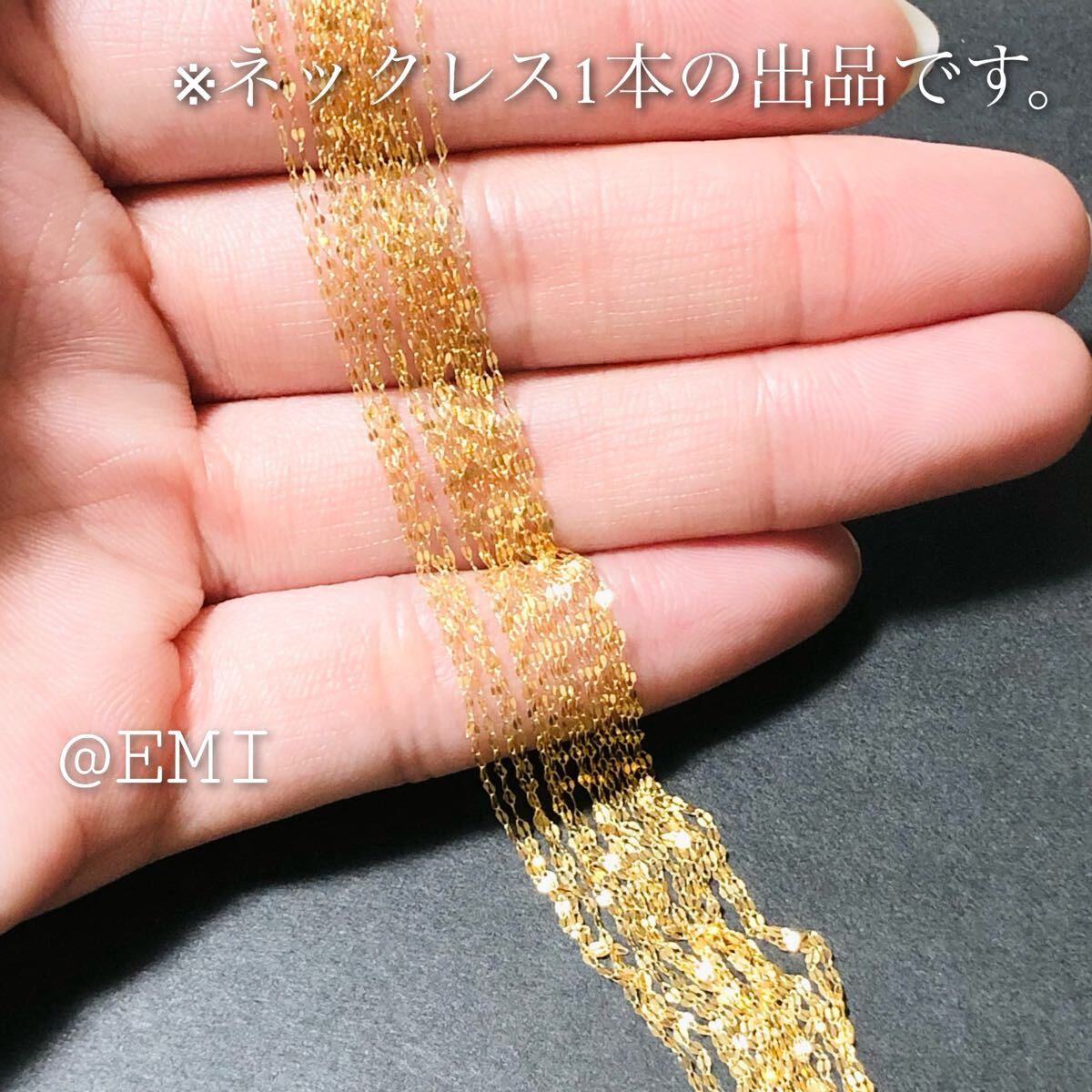 K18 デザインペタルネックレス　　Au750　18金イエローゴールド　地金アク K18 デザインペタルネックレス Au750 18金イエローゴールド 地金