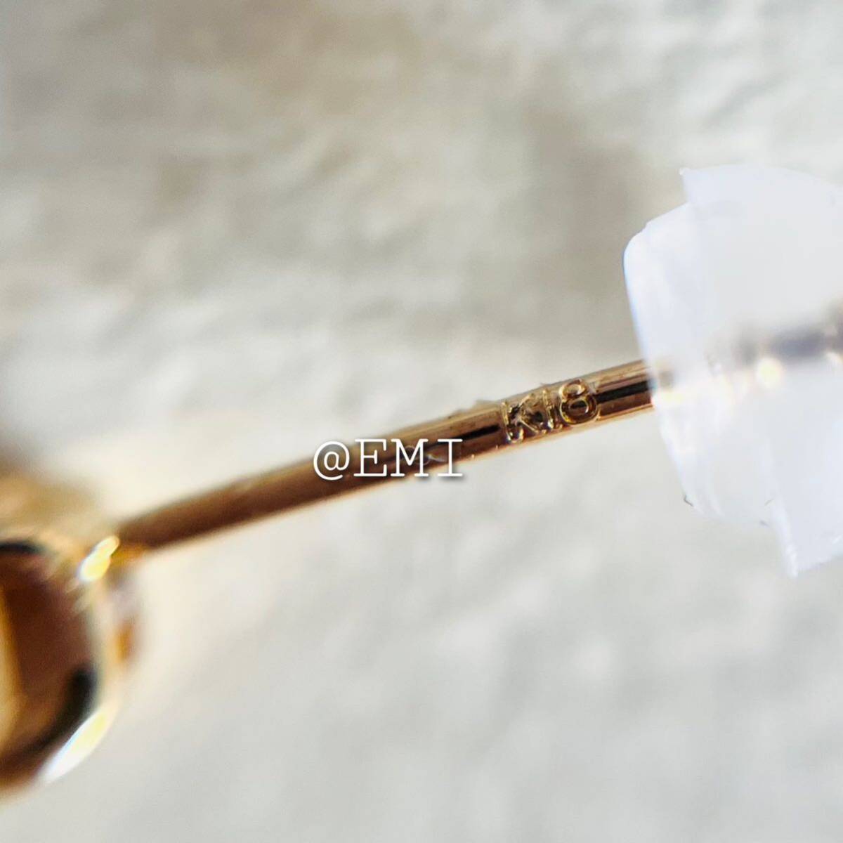 K18 天然石ホワイトサファイア　SQ　無色　サファイア　ピアス　ファンシー　sapphire 18金_画像7